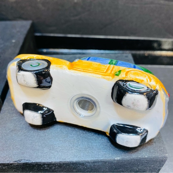 AIRSTREAM & PANEL WAGON Woody Salt & Pepper Shaker Car Camper Trailer W Stoppers - Picture 10 of 14